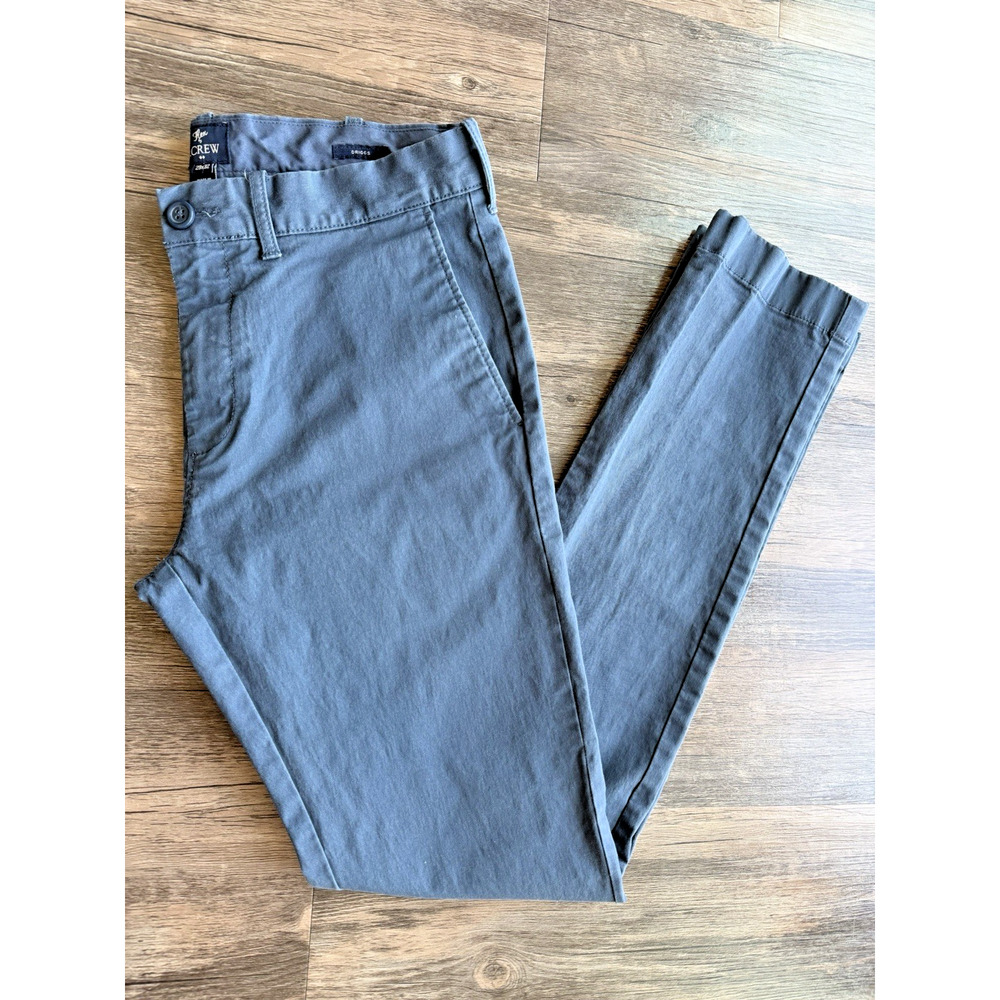 J.Crew Driggs Chino Pants Mens 29x32 Blue Flex Slim Fit Preppy Casual Stretch